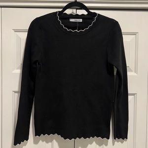 Mango Arondita scalloped sweater